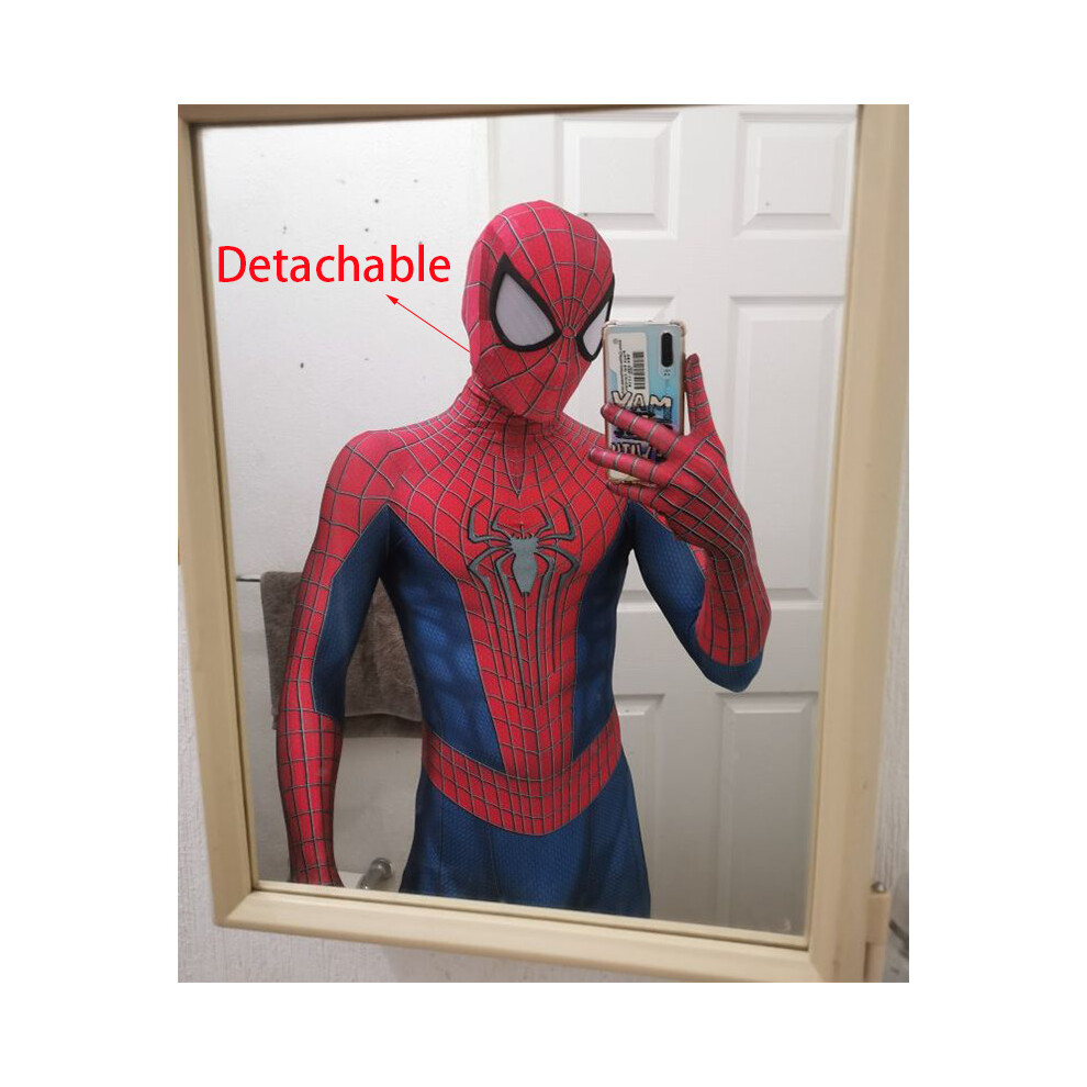 (160) The Amazing Spider-Man Cosplay Costume Spiderman Zentai Suit Halloween Adult Not,Specified