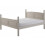Mercers Furniture Corona Grey Wax 4'6" Double High End Bed Frame Solid Wooden Pine 2
