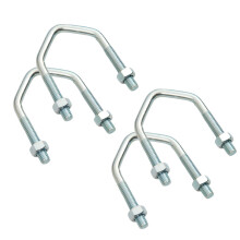 (4 U Bolts) Large V Bolts 2.5" M10 U Bolt for TV Aerial Satellite Dish DIY up to 2" Pole