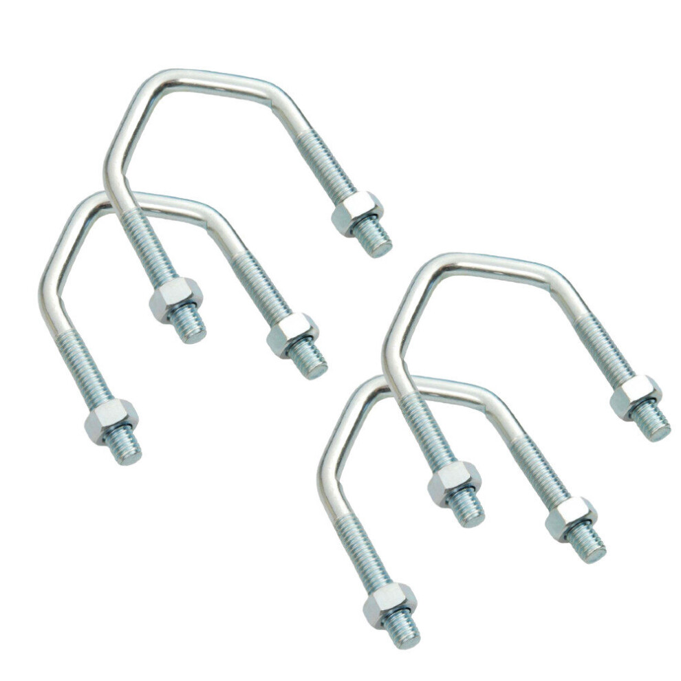 (4 U Bolts) Large V Bolts 2.5" M10 U Bolt for TV Aerial Satellite Dish DIY up to 2" Pole-image-OPC-P8WFY5Y-NEW