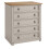 Mercers Furniture Corona Grey Wax Small 5 Drawer Chest Solid Wooden Pine bedroom 2