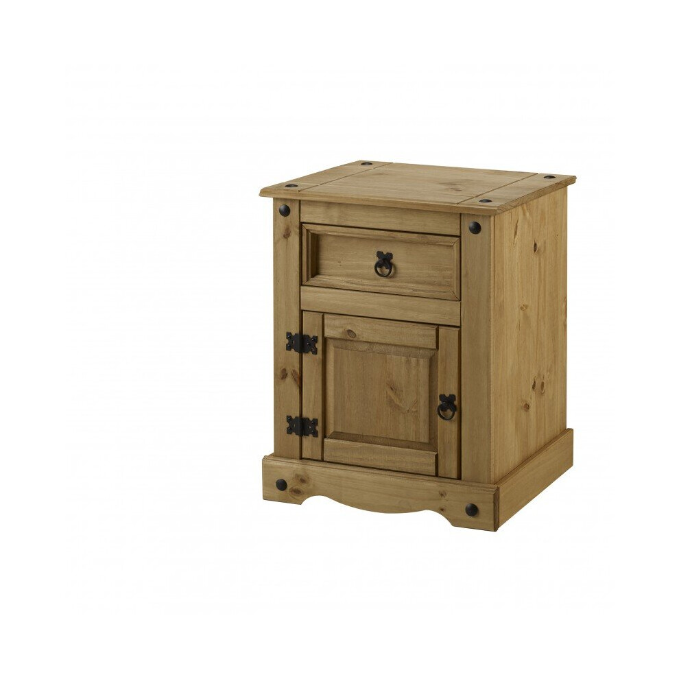 Corona Pot Cupboard Bedside Table Solid pine Bedroom Furniture