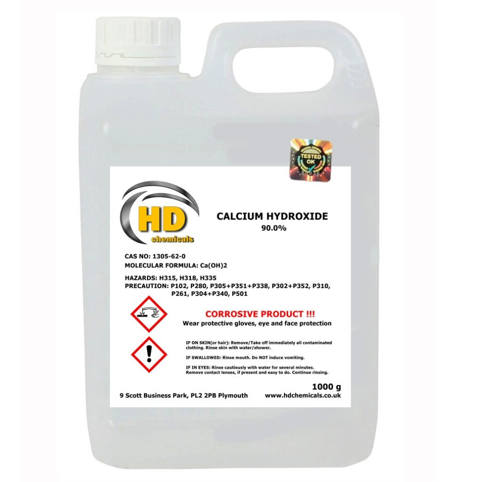 (1000g - 1kg) Calcium Hydroxide 90% water and sewage treatment