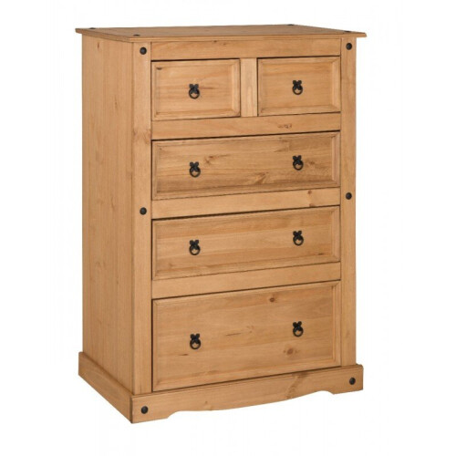 Mercers Furniture Corona Compact 2+3 Chest Of Drawers Solid Wood Mexican Pine 1