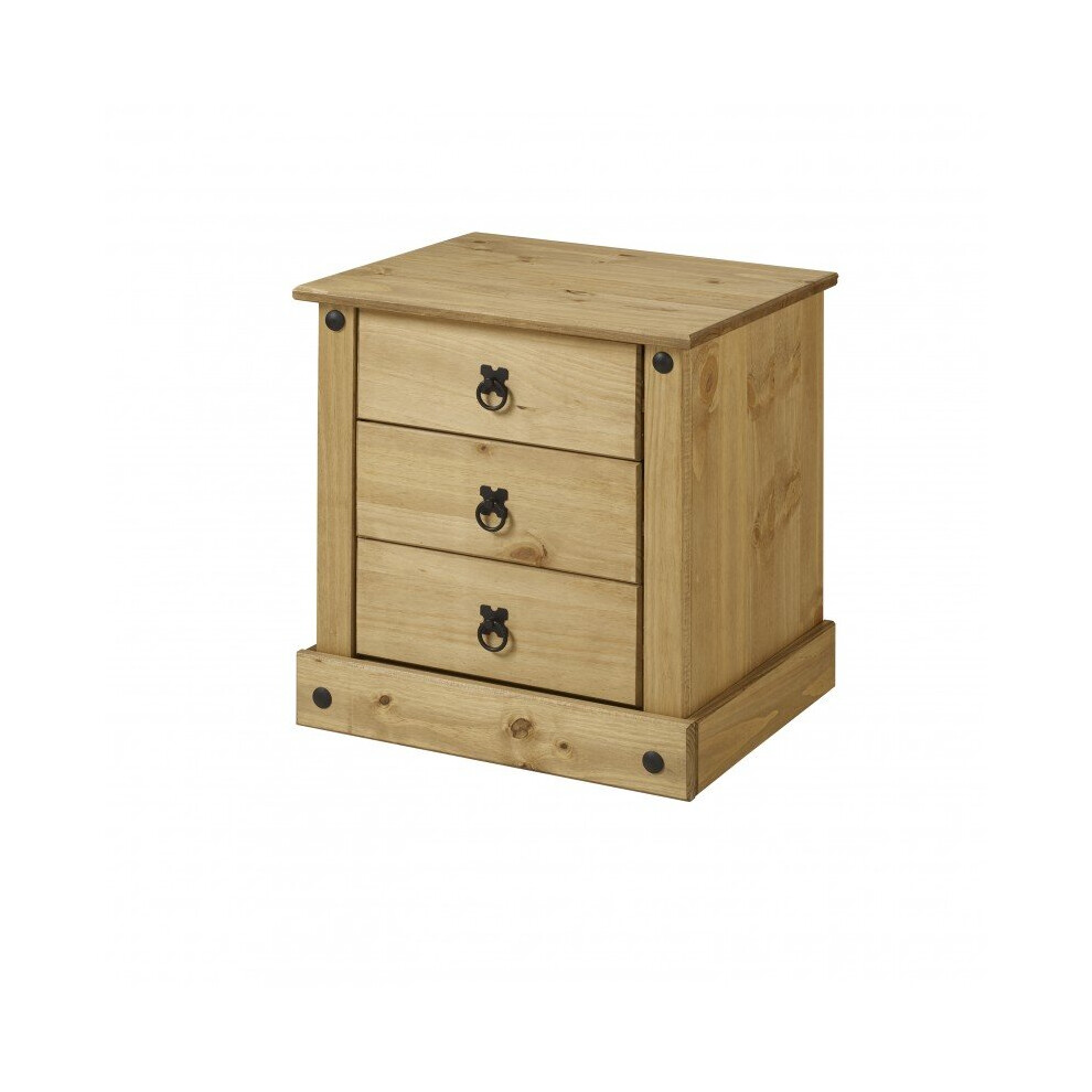 Corona Budget Bedside Solid Pine bedroom Furniture