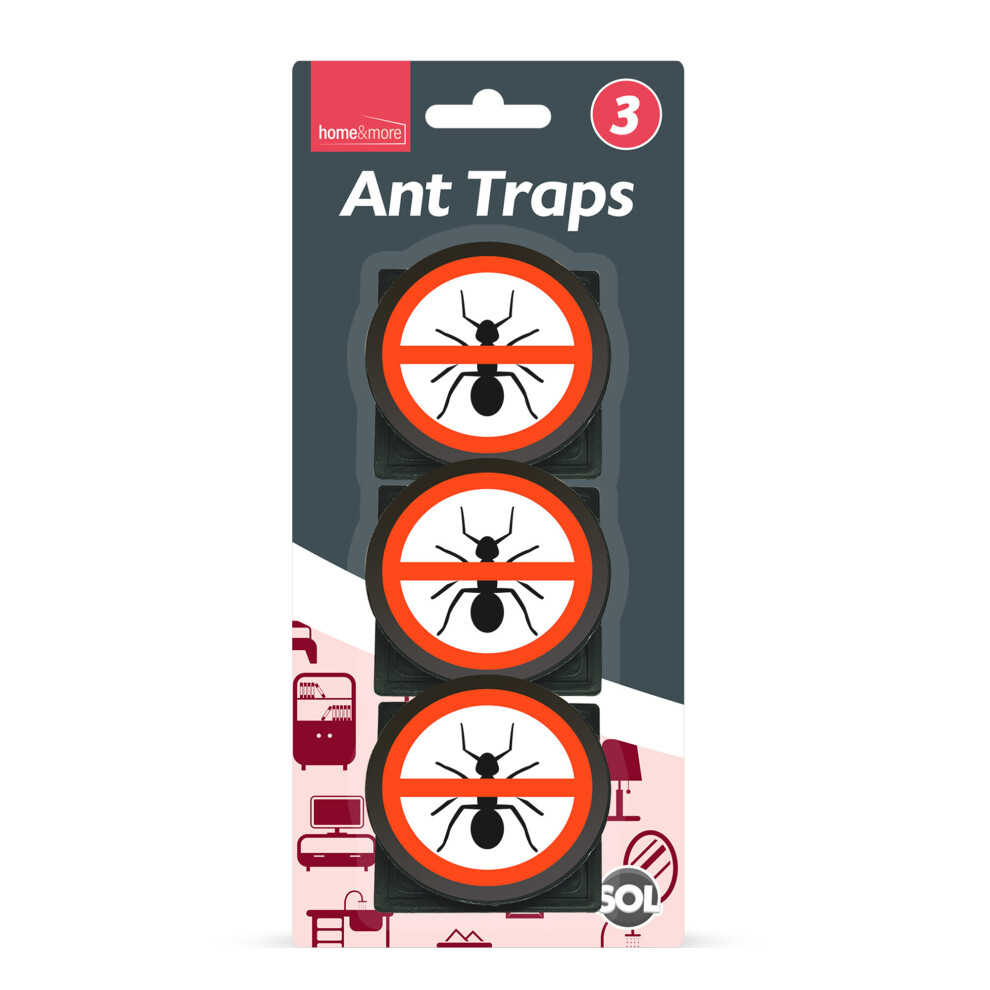 (3pk ) Ant Traps | Home Bait Station | Stops & Glues Ants