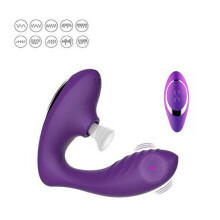 Purple Vibrator Sucking Deep Pleasure for Clitoris G spot Nipples