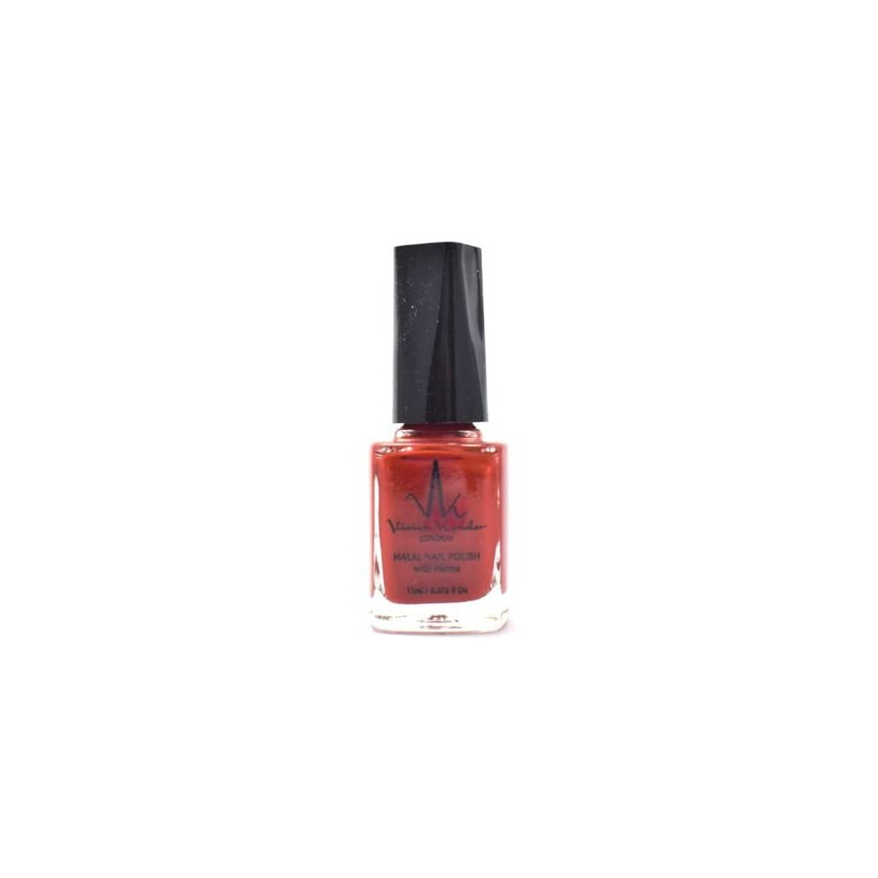 Vk Vivien Kondor London Vivien Kondor Henna Halal Permeable Nail Polish Ha18 Imperial Red 11 Ml