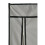 Refurbished Home Triple Modular Fabric Wardrobe - Grey & Black 3