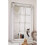 White Rectangle Window Style Wall Mirror Durable Frame 43X73Cm 1