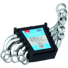 Hilka 16500502 5 PCE Metric Pro Craft S-Type Spanner Set, Set of 5 Pieces