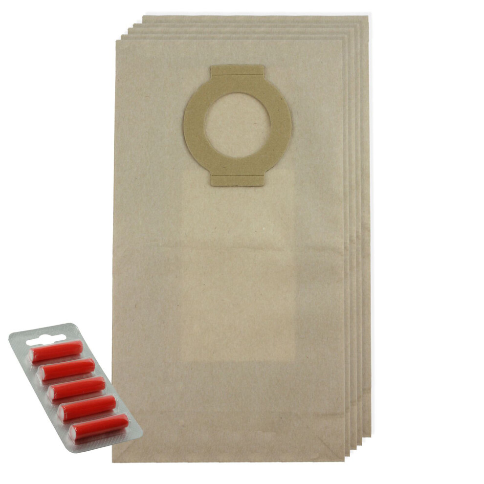Spares2go Vacuum Cleaner Dust Bags (Pack Of 5 + 5 Fresheners) Compatible With Hoover