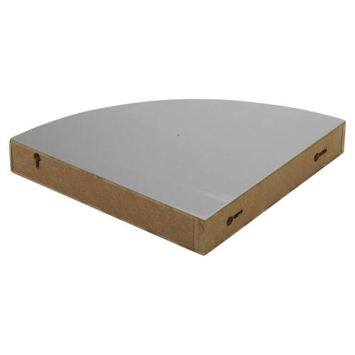 URBN Living (Grey) 3 x Floating Wooden Wall Mount Corner Shelf MDF 1