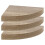 URBN Living (Anthracite Oak) 3 x Floating Wooden Wall Mount Corner Shelf MDF 4