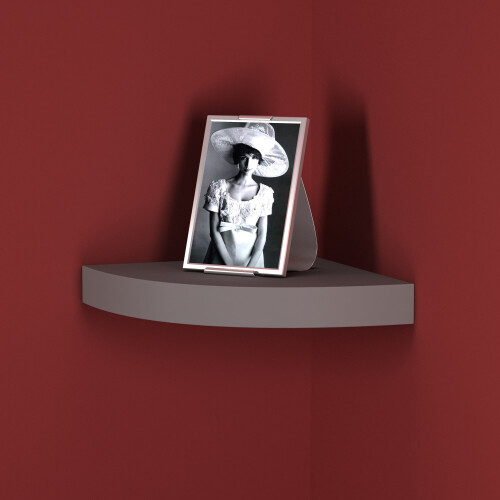 URBN Living (Grey) 3 x Floating Wooden Wall Mount Corner Shelf MDF 2