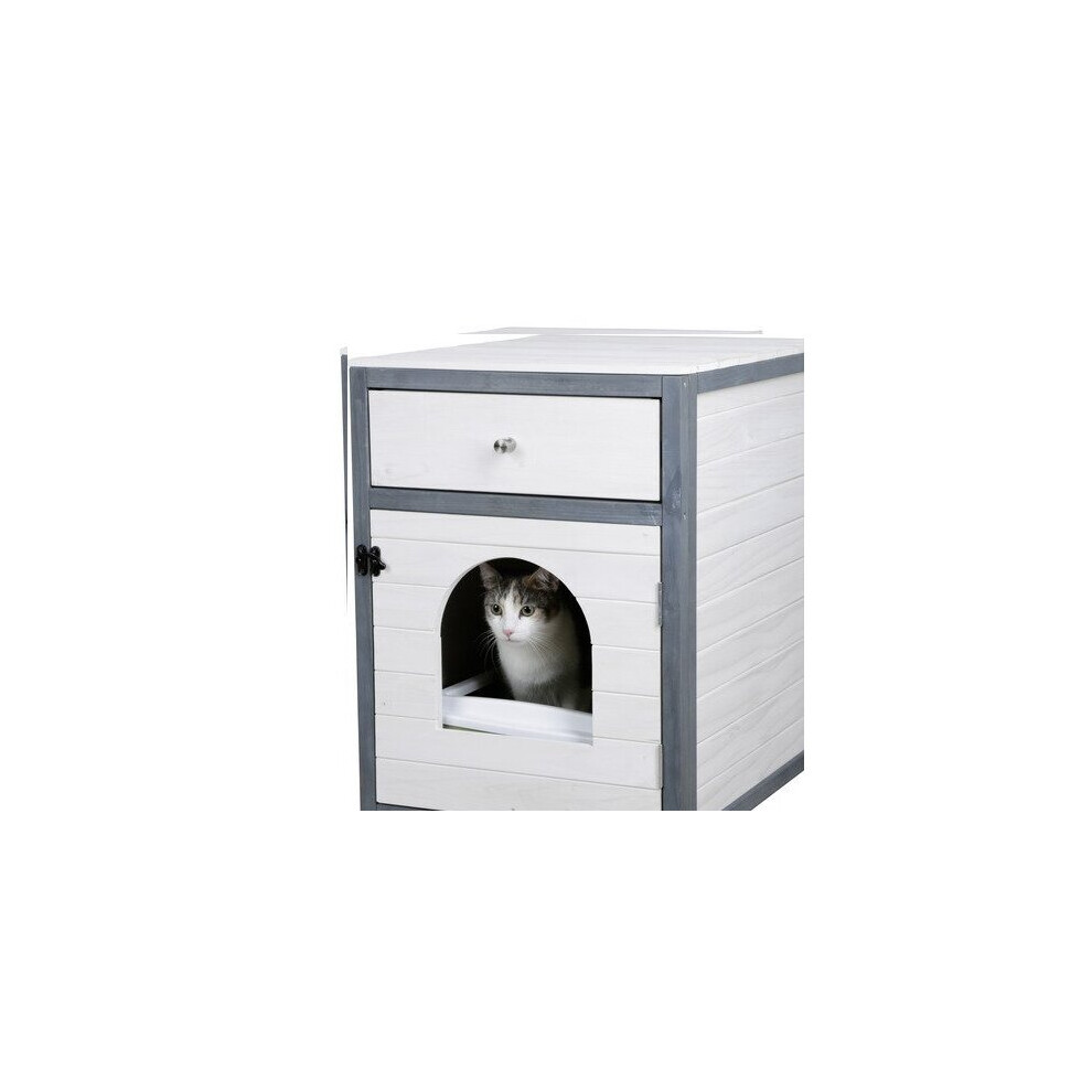 Kerbl Cat House, 45 x 58 x 60 cm, White/Grey