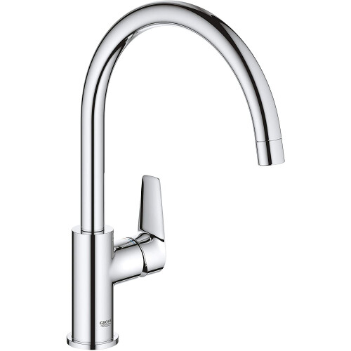 Grohe GROHE BauEdge kitchen Tap, Tool Less fitting, Chrome Mixer Tap 31367001