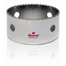 Starrett D0334 95mm/ 3.3/4-inch Diamond Ceramic and Abrasive Material Hole Saw