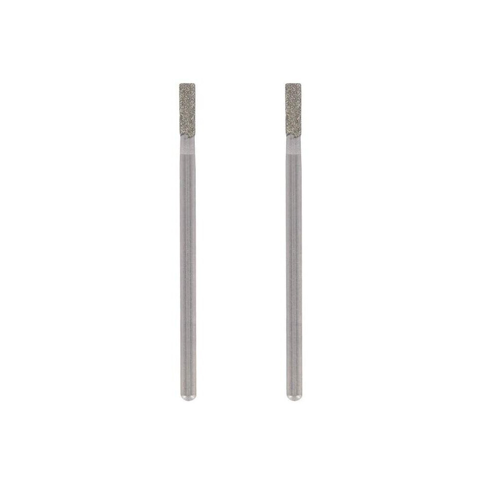 Dremel 7122 Diamond Cylinder Points, Accessory Set 2-pack with 2.4 mm Bits for Engraving, Carving and Cutting