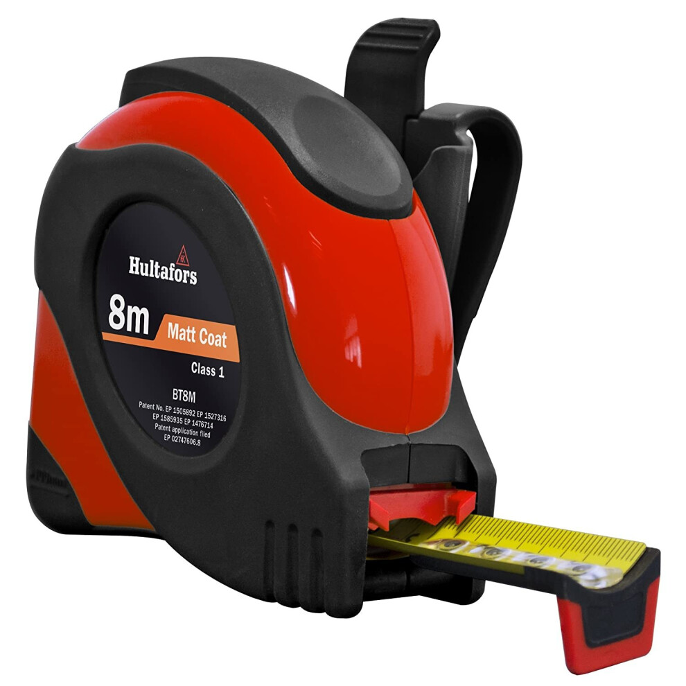 Hultafors 356203"Bt 8M" Short Steel Tape - Black/Red 7317843562019