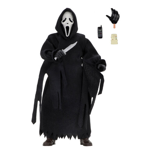 Scream Ghostface 8-Inch Scale Clothed Action Figure by NECA - Plush Soft Toy