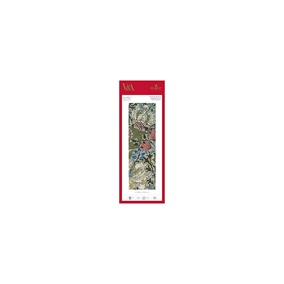 Dmc Lily Bookmark Kit By William Morris, Fabric, Various Golden