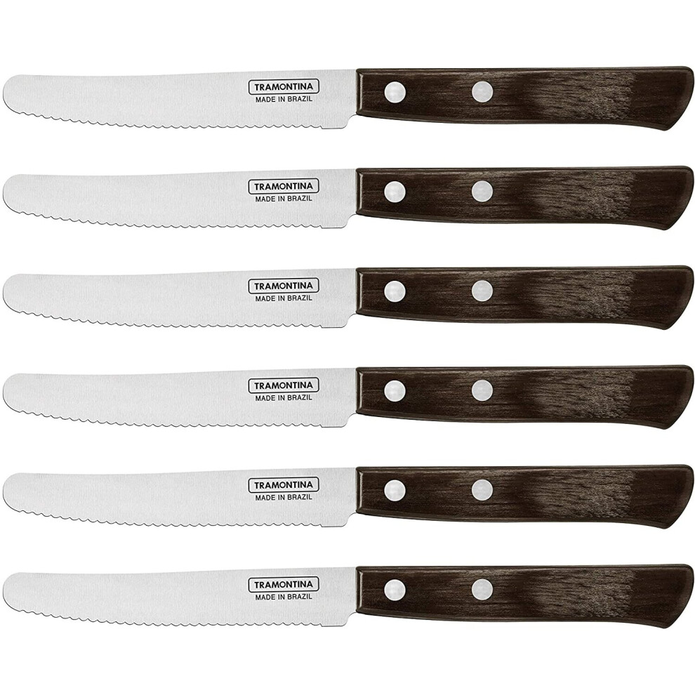 6 Pcs. Tomato/Table Knife Set - 11.5 cm Blade