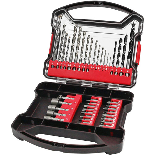 Hilka Hilka Tools 49707041 41 PCE Drill Bit and Accessory Kit, Black