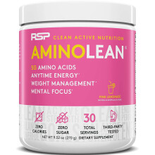 RSP Nutrition, AminoLean, Énergie, Citronnade Rose, 8,68 oz (246 g)