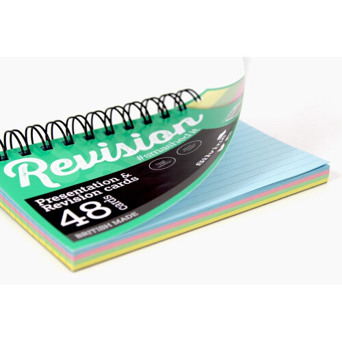 Silvine Revision A6 Flash Cards - Lined (48 Cards) ASSORTED 2