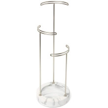 Umbra Jewelry Stand, White/Nickel, Normal