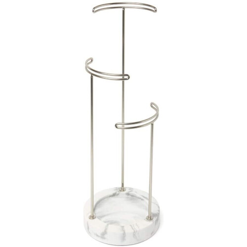 Umbra Umbra Jewelry Stand, White/Nickel, Normal