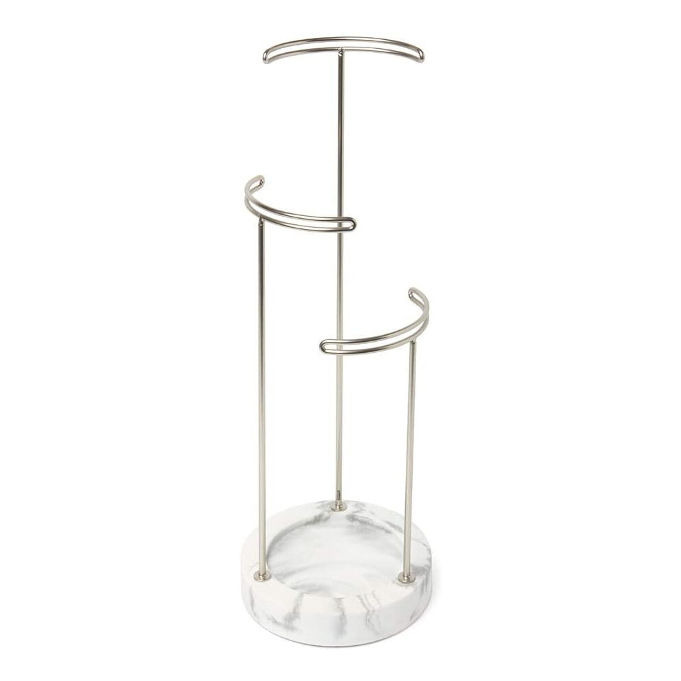 Umbra Jewelry Stand, White/Nickel, Normal
