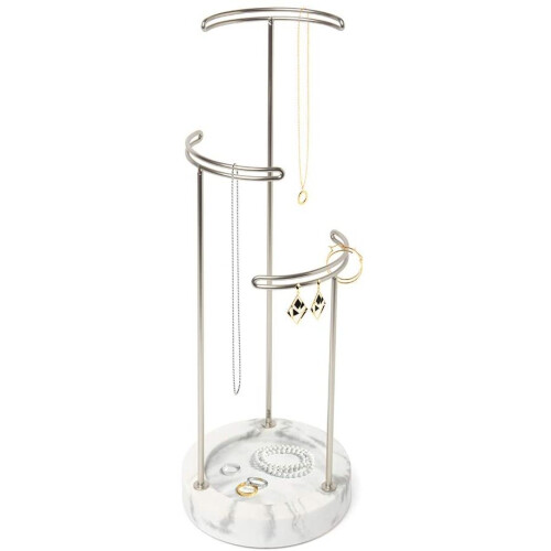Umbra Umbra Jewelry Stand, White/Nickel, Normal 1
