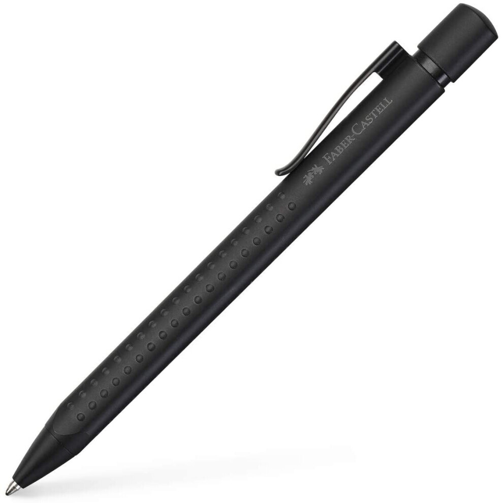 Faber-Castell Grip Edition XB Blue Ink Ballpoint Pen, (Black)