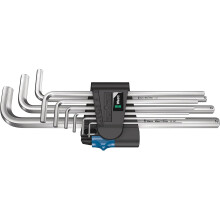 Wera 950/9 Hex-Plus holding function 1 Chrome-plated L-key set, 1.5-10, 9pc, 05022130001