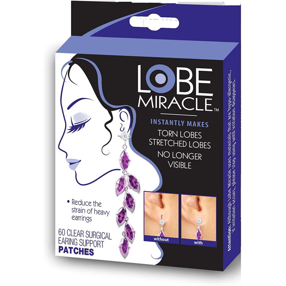 Lobe Miracle Ear Lobe Support Patches (60 Count)