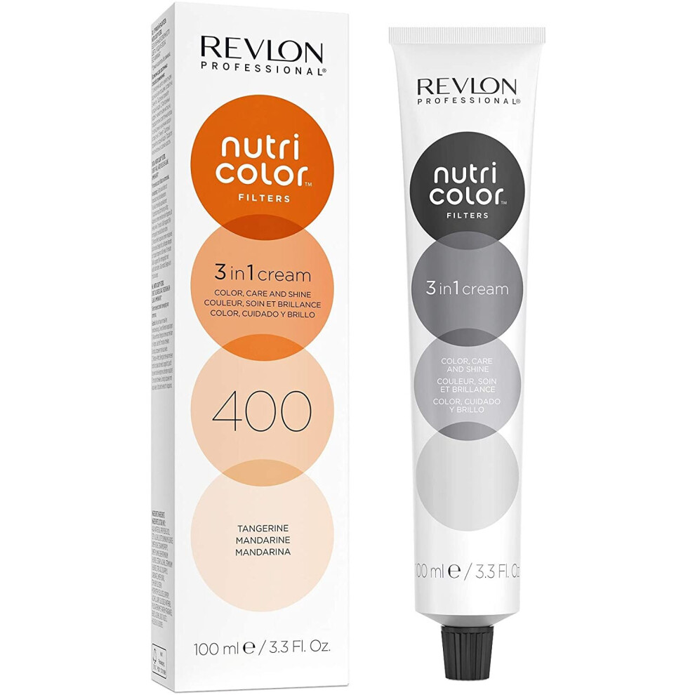 Revlon Nutri Color Filters, Semi Permanent Hair Colour Conditioner, 400 Tangerine, 100 ml