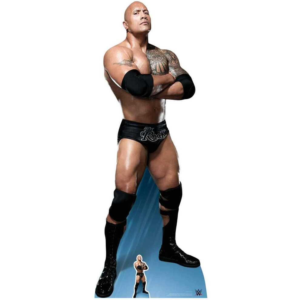 STAR CUTOUTS "The Rock Arms folded Do you like pie? Dwayne Johnson" Cardboard Cut Out, Cardboard, Multi-Colour, 195 x 74 x 195 cm