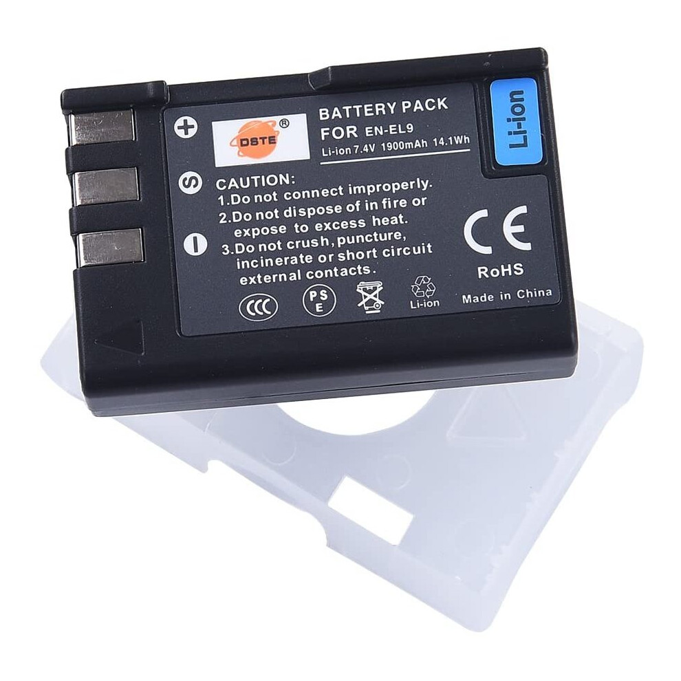 DSTE® EN-EL9 Rechargeable Li-ion Battery for Nikon D40 D40x D60 D3000 D5000 Digital Camera as Nikon ENEL9 EN-EL9A