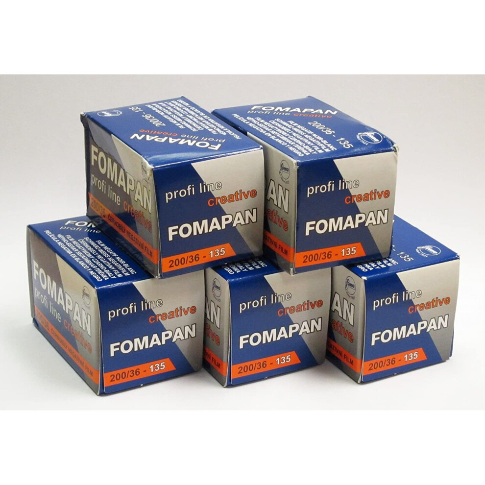 Fomapan 200 asa Black and White 35mm Film 36 Exposure 5 Pack