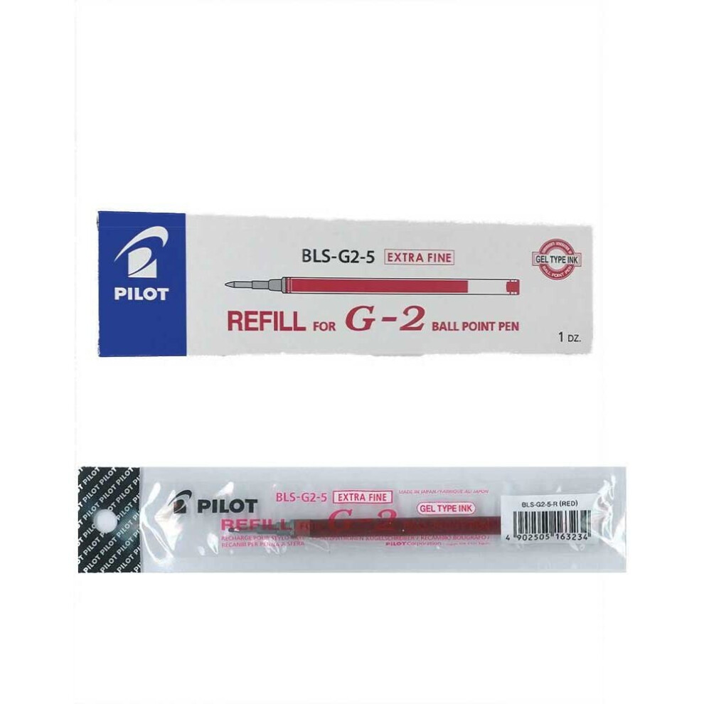 Pilot Refill for G205/B2P Gel 0.5 mm (Box of 12) - Red