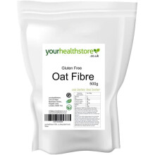 yourhealthstore® Premium Oat Fibre 500g (1.1lb), Extra Light and Fluffy, Great for Keto King Bread, Vegan, Produced in The EU, (Recyclable Pouch)