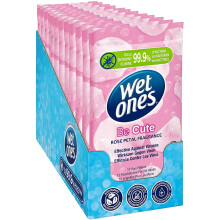Wet Ones Be Cute Sustainable Antibacterial Wipes, 144 Wipes (12 Packs of 12 Wipes)