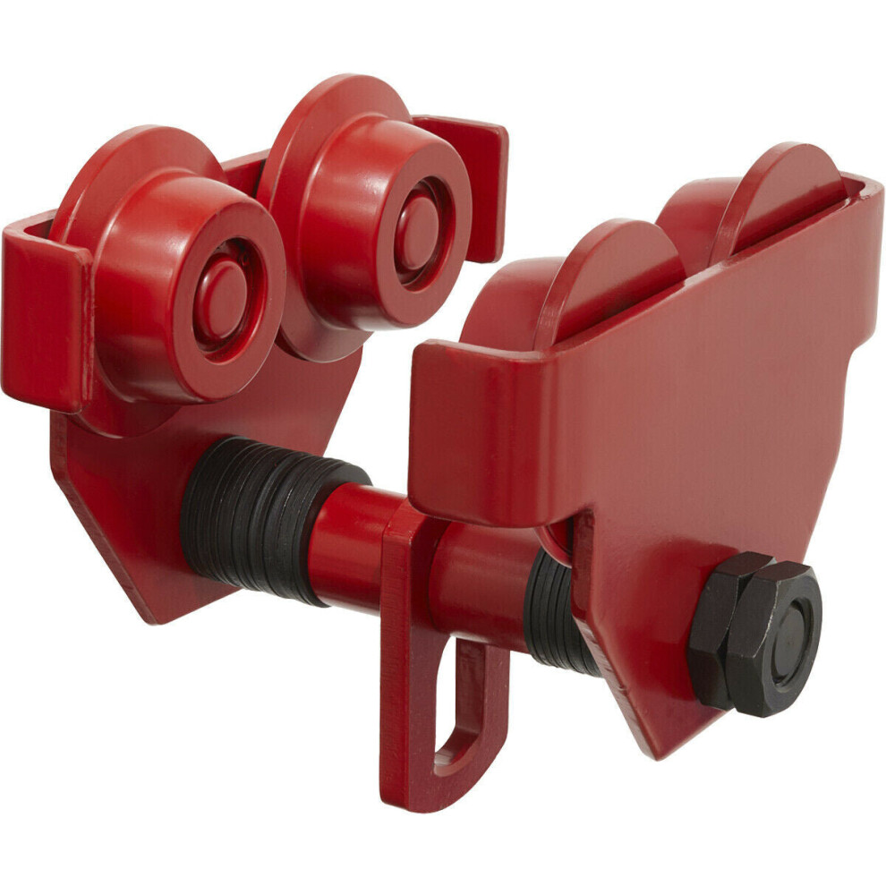 Loops 1 Tonne Beam Trolley - Mounted Lifting Point - I-Beam Rsj Trolley Hoist