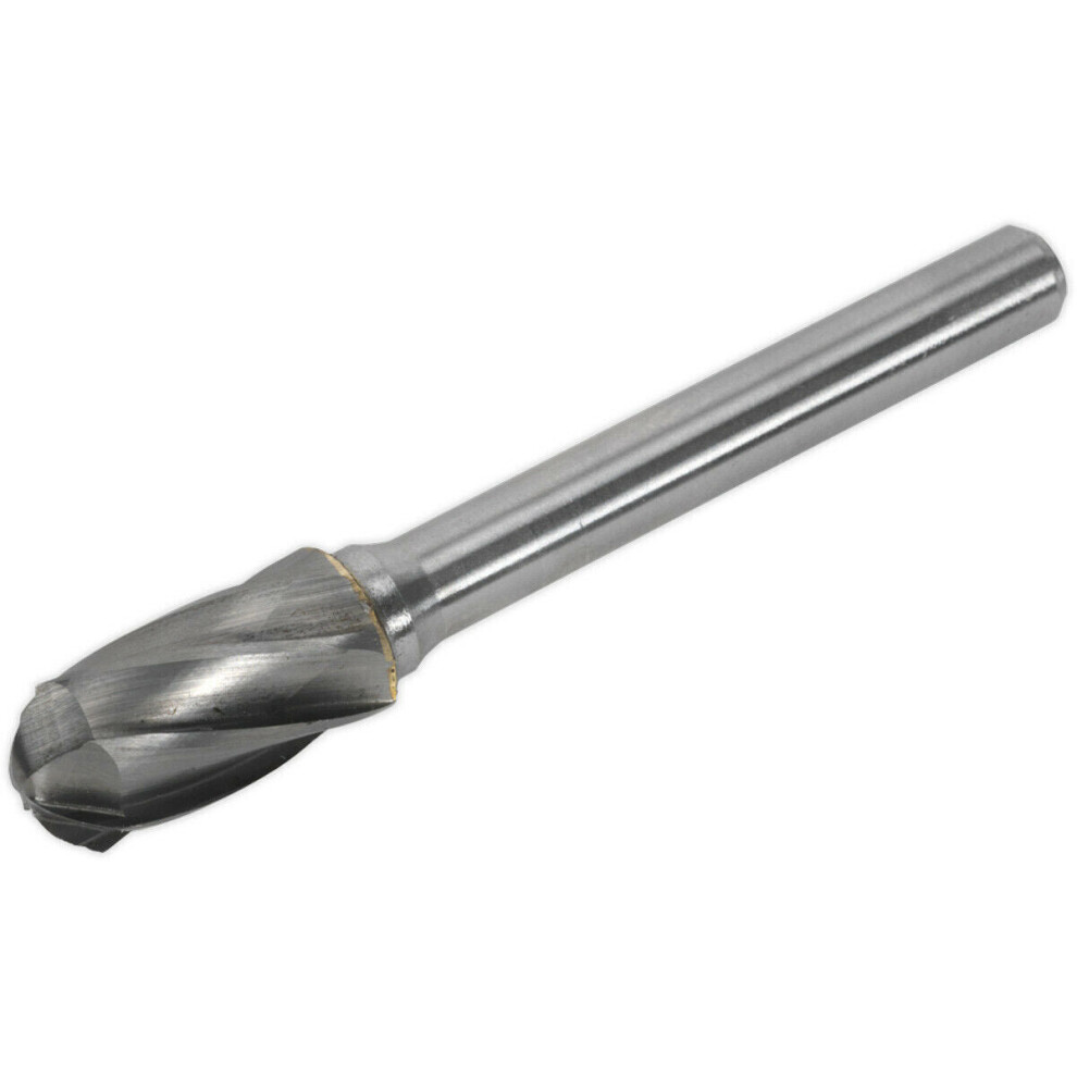 Loops 10Mm Carbide Rotary Burr Bit - Ripper / Coarse Cylindrical Ball Nose - Engraving