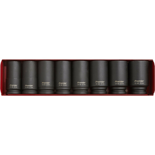 Loops 8 Piece PREMIUM Impact Socket Set - 3/4" Sq Drive - Deep Sockets - High Torque 2