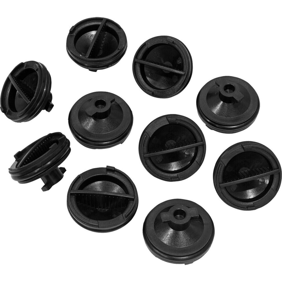 10 PACK Plastic Sump Plug - Replacement Plug for Ford Citroen & Peugeot Vehicles