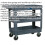 Loops Heavy Duty 3 Level Composite Workshop Trolley - 83kg Per Shelf - Deep Wall 2