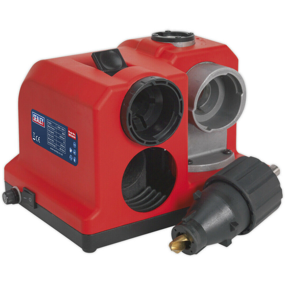 80W Benchtop Drill Bit Sharpener - 4200 RPM - 3mm to 13mm Drill Bits - 230V